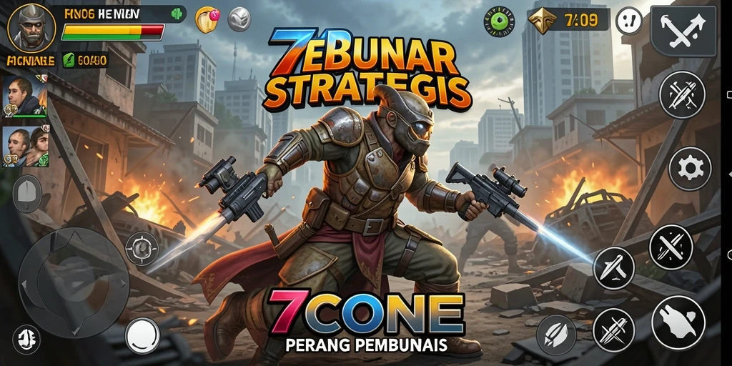 Tampilan utama gameplay 7CONE yang seru dan penuh aksi.