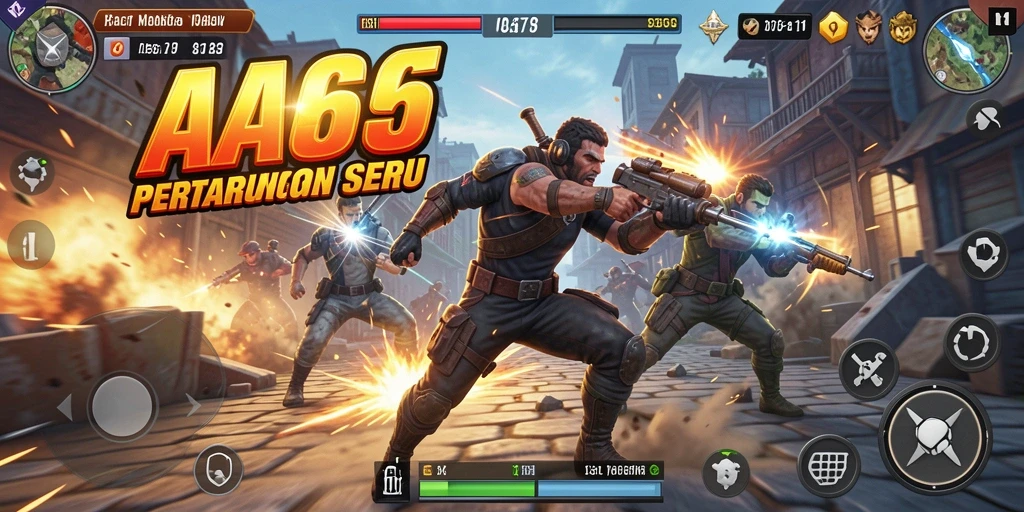Tampilan menarik dari gameplay seru AA666 yang penuh aksi.