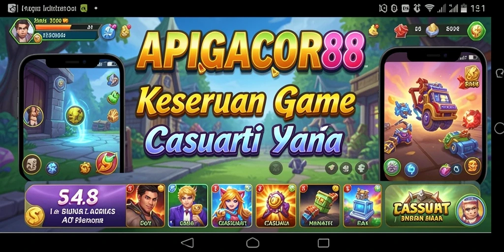 Tampilan gameplay APIGACOR88 yang seru dan penuh warna.