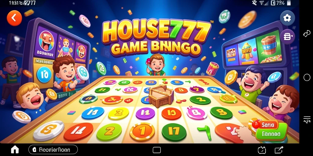 Tampilan gameplay seru di permainan Bingo HOUSE777.