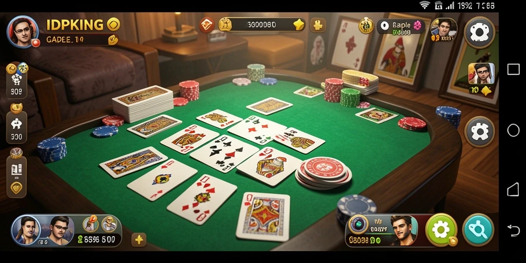 Gameplay seru IDPKING yang menampilkan permainan Gaple.