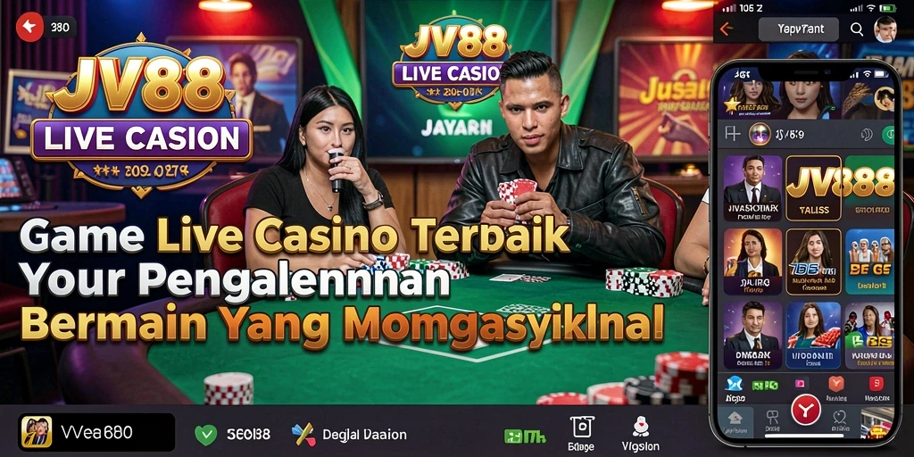 Tampilan menarik dan interaksi langsung dengan dealer di JV88 Live Casino.