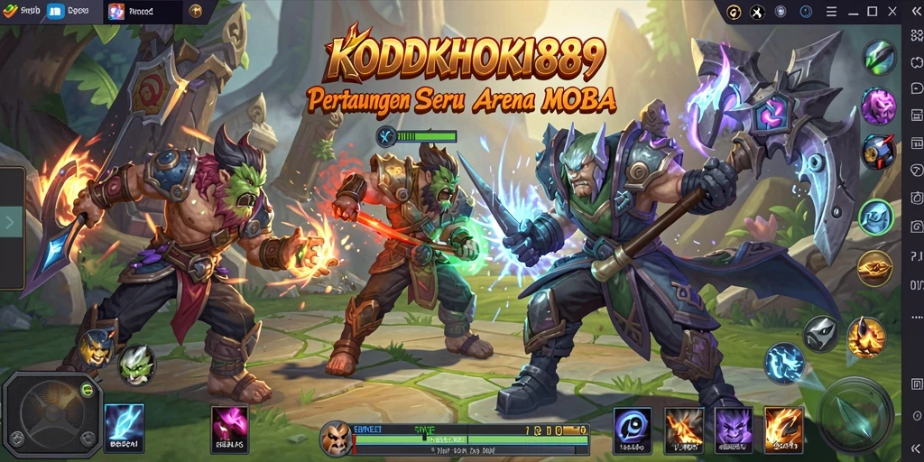 Gameplay seru di arena <strong>KODOKHOKI889</strong> dengan aksi bertempur intens.