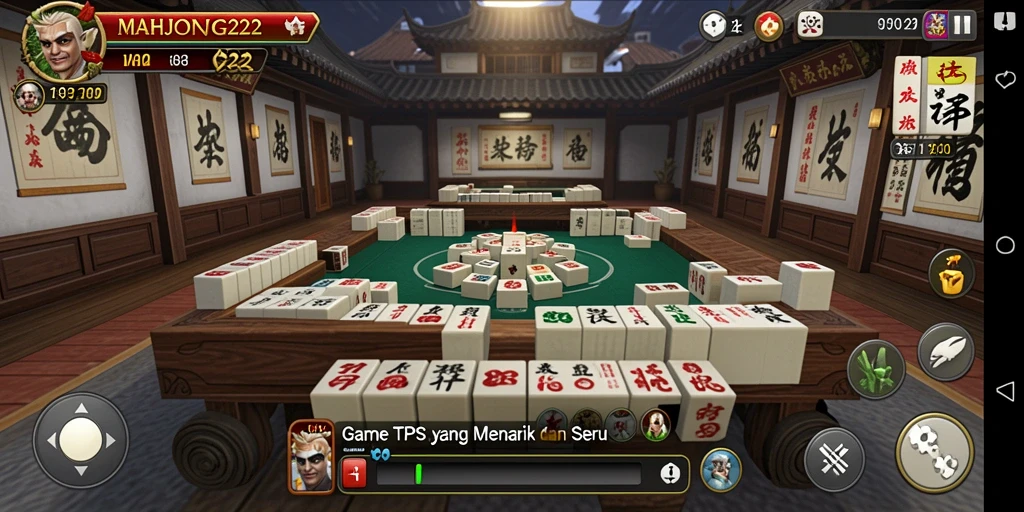 Screenshot utama MAHJONG222 yang menampilkan aksi gameplay TPS yang intens.