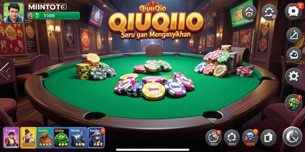 Tampilan gameplay QiuQiu yang menegangkan dan seru.