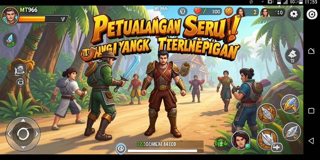 Screenshot gameplay MT966 yang menunjukkan aksi seru dalam petualangan.