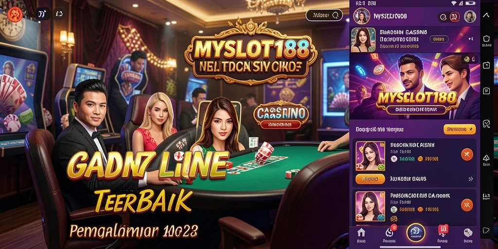 Tampilan menawan dari gameplay Live Casino MYSLOT188.