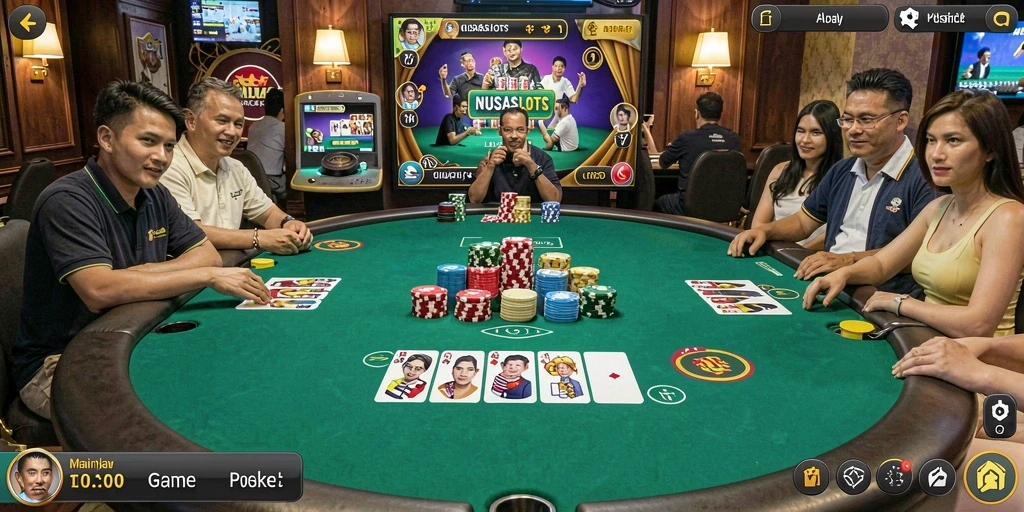 Tampilan gameplay NUSASLOTS yang mendebarkan dan interaktif.