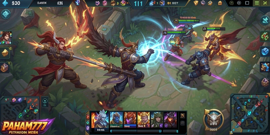 Gameplay seru di arena MOBA yang kompetitif.