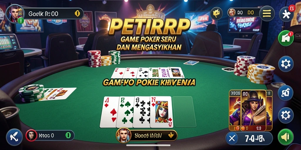 Gameplay seru saat bermain Poker di PETIRRP