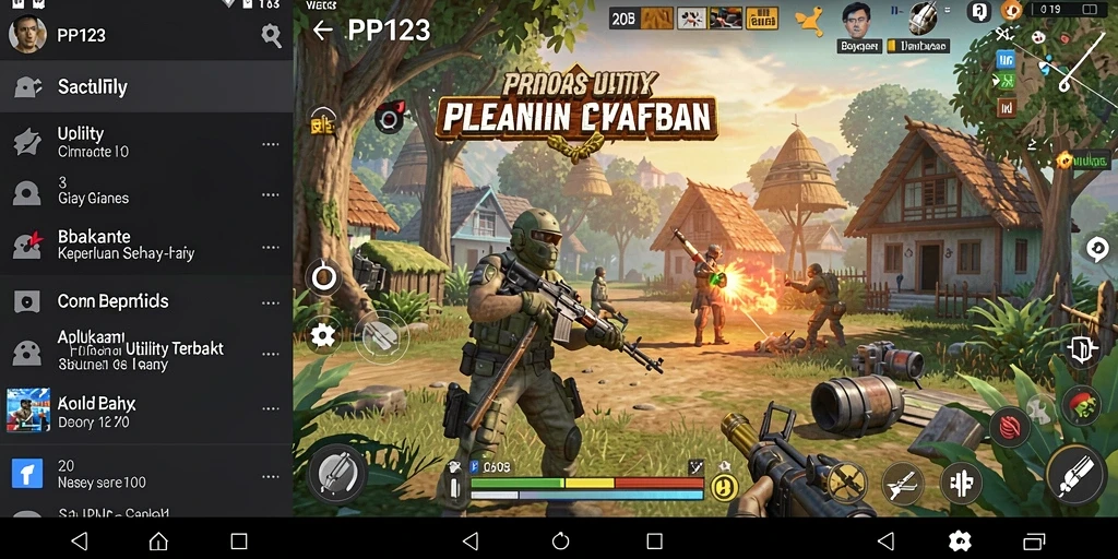 Tampilan antarmuka PP123 yang modern dan fungsional.