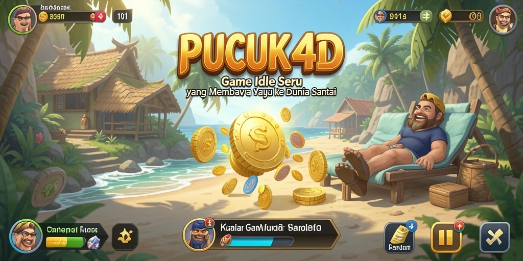 Tampilan gameplay PUCUK4D menampilkan keseruan dan ketenangan bermain game Idle.