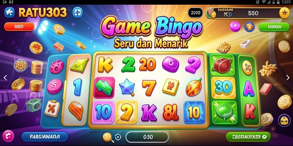 Tampilan gameplay Bingo yang seru dan interaktif di RATU303.