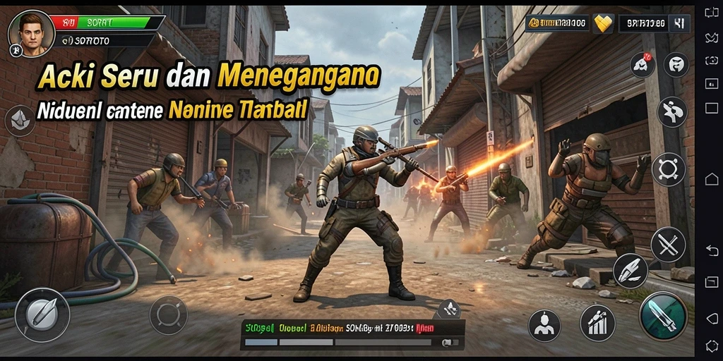 Screenshot SORTOTO menampilkan aksi seru dan gameplay yang menegangkan.