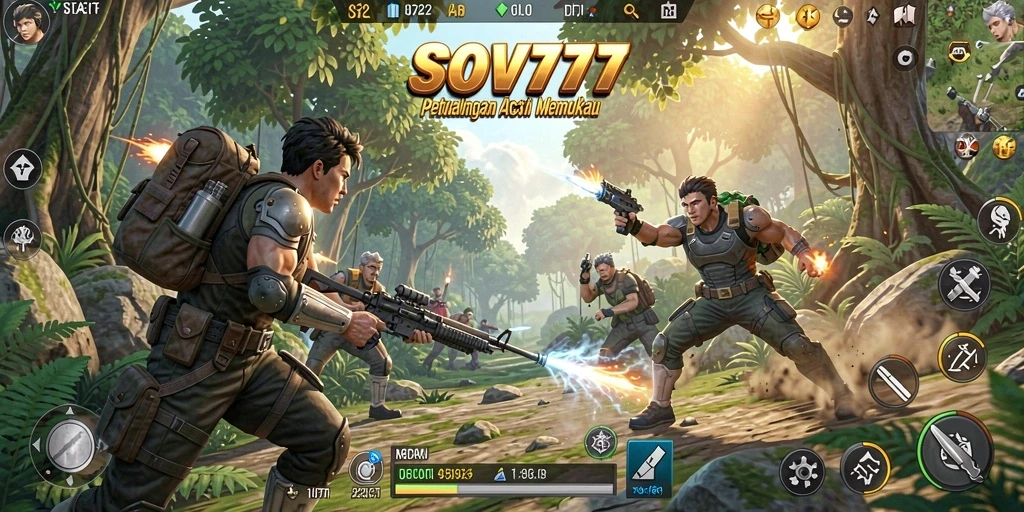 Tampilan yang memukau dari gameplay Action SOV777.