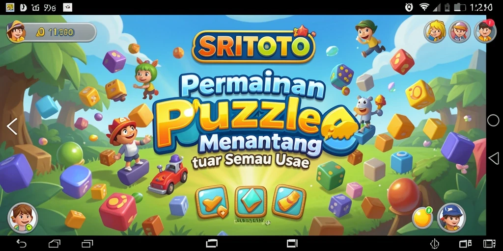 Screenshot gameplay SRITOTO menampilkan tantangan puzzle menarik.