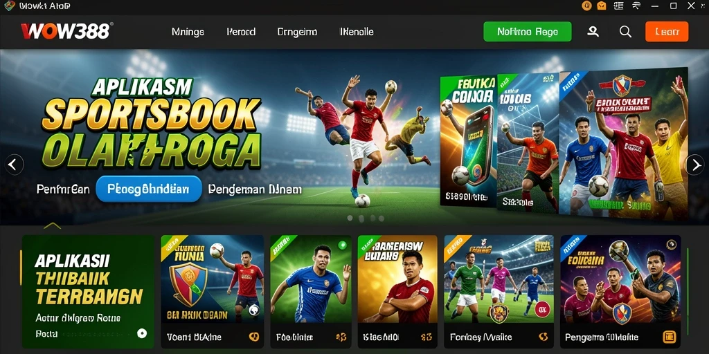 Screenshot WOW388 menampilkan antarmuka taruhan olahraga yang menarik.