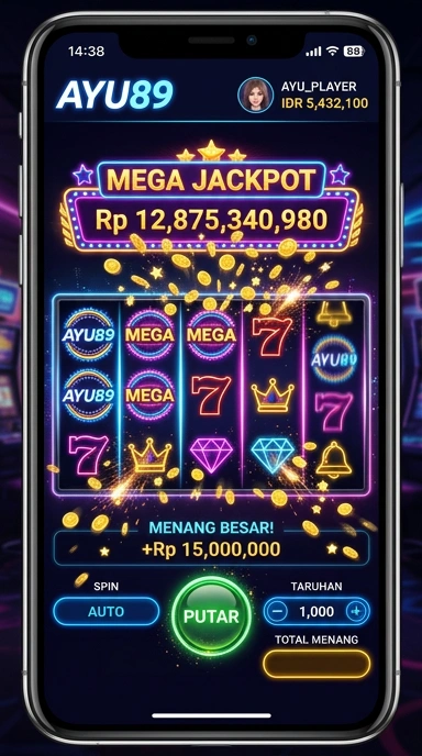 Pengguna sedang mencari aplikasi di ayu89.